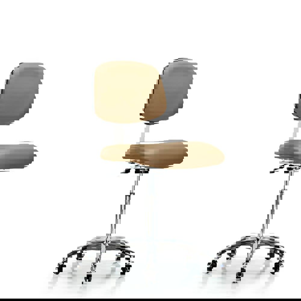 Task Chair: Vinyl, Taupe